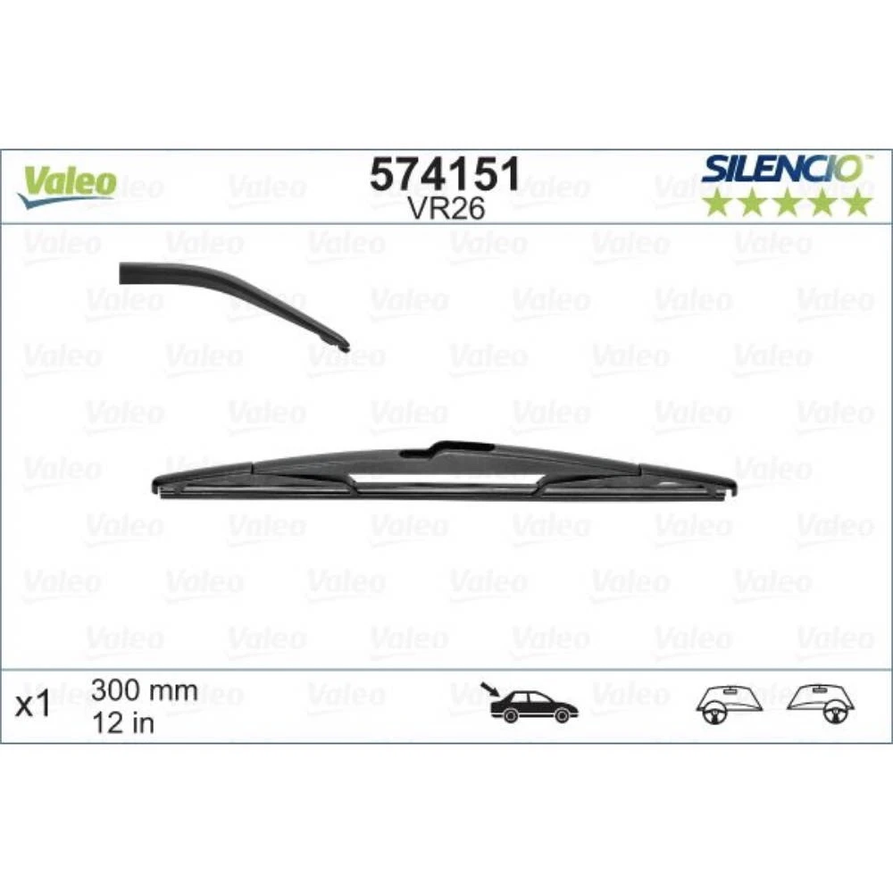 Tylna wycieraczka Valeo Silencio Rear 300 mm do BAIC X7 2020-2026