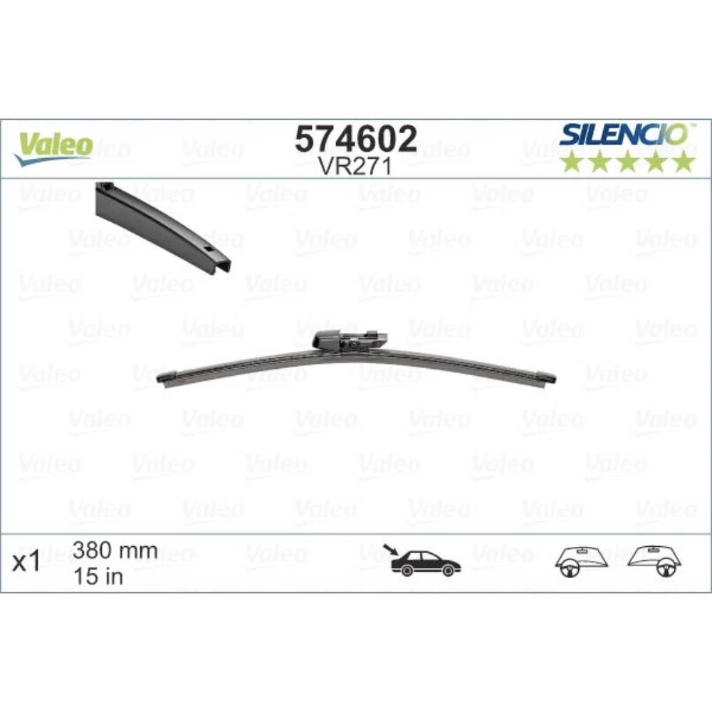 Tylna wycieraczka Valeo Silencio Rear 380 mm do Skoda Fabia 3 Combi 2014-2022