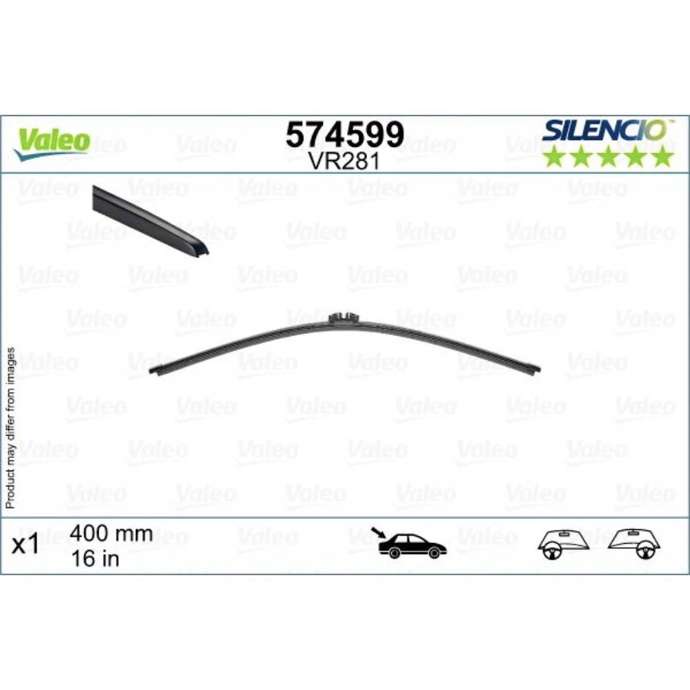 Wycieraczki Valeo Silencio Rear do Opel Vectra