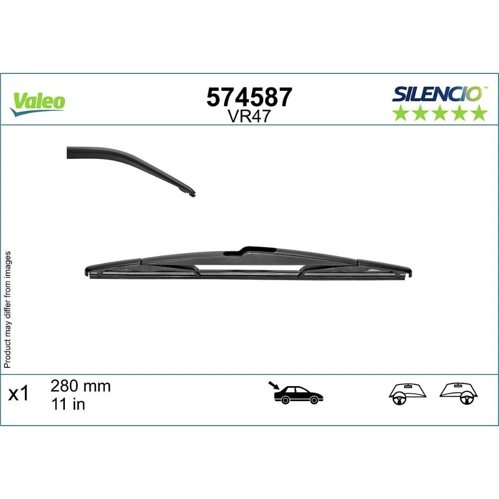 Tylna wycieraczka Valeo Silencio Rear 280 mm do Aston Martin Cygnet 2011-2013