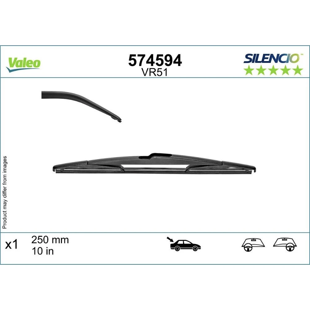 Tylna wycieraczka Valeo Silencio Rear 250 mm do Opel Insignia B Sports Tourer 2017-2022