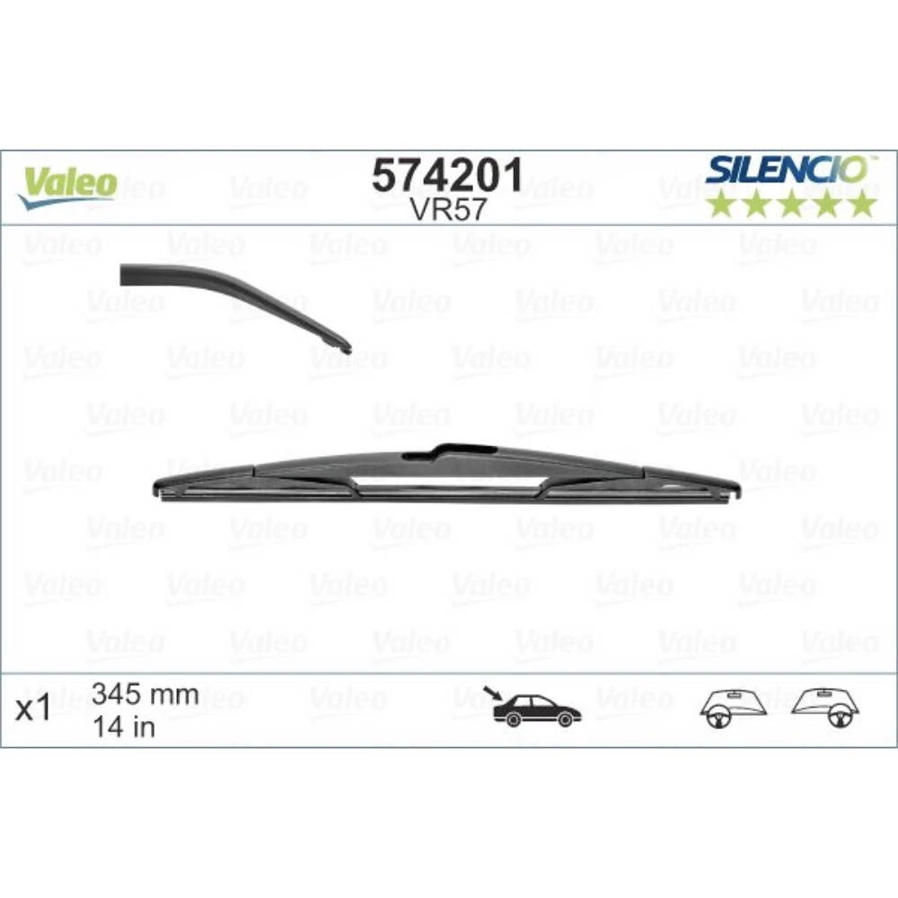 Tylna wycieraczka Valeo Silencio Rear 345 mm do Subaru Impreza 3 2007-2014